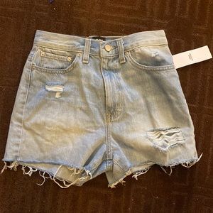 Brand new urban outfitters denim girlfriend high rise jean shorts!